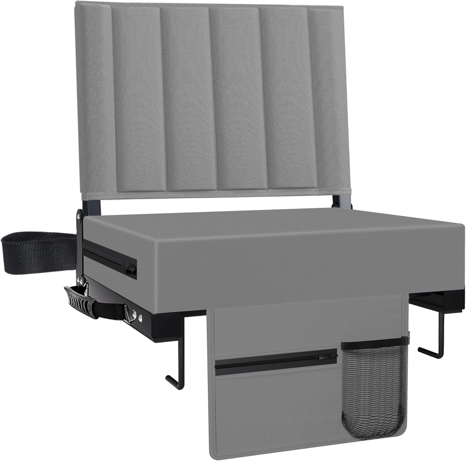 Portable Bleacher Seat Cushion Home-Complete Stadium Chair With - View #4