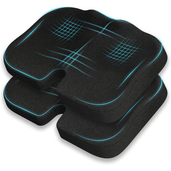 Stadium Seat Cushion, Extra Thick 50D High-Density Bleacher Cushion with Carry Handle, Non-Slip Water-Resistant Stadium Cushions for Bleachers & Outdoor Events(2-Pack)