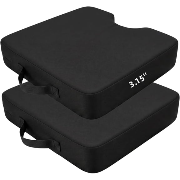 Stadium Seat Cushions 2 Pack, 3.15'' Extra Thick Portable Bleacher Seats with Handle, Waterproof Oxford Fabric Pads for Outdoor Events, Sporting Events, Concerts, Camping