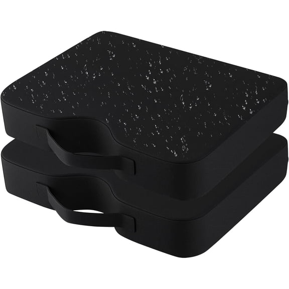 Stadium Seat Cushions 2 Pack, Extra Thick 2.5 Inch, U-Shaped Ergonomic Design, Waterproof & Portable Bleacher Seats with Carrying Handle