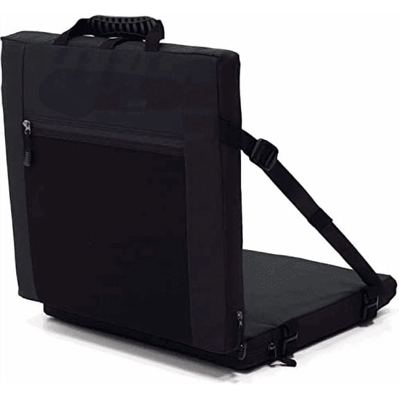 Stadium Seats with Back Support - Plush Cushion, Lightweight Design - Mesh Storage Pocket, Easy to Clean and Weather Proof Exterior - 4 Insulated Padding Portable Tailgate Chair