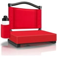 thumbnail image 1 of Stadium Seats with Back Support and Thick Cushion Bleacher Seats with Backs and Cushion Wide, Stadium Chairs Include Shoulder Strap and Pocket, Perfect for Sports Events, 1 of 14