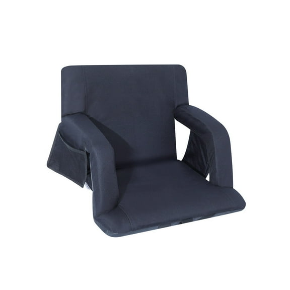 Stadium Seats, Bleacher Chairs, 5 Reclining Positions Waterproof Cushion, Upgraded Ultralight, Foldable, Extra Thick Padding, with Shoulder Straps & Net Pockets