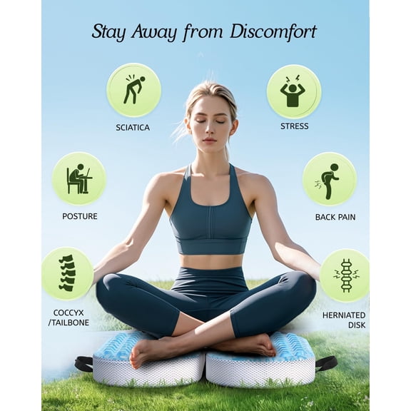 Stadium Seats for Bleacher with Folding Memory Foam Seat Cushion, Waterproof Bleacher Seat Cushion, Portable Dual Handles for Indoor Outdoor, Sports Events, Camping