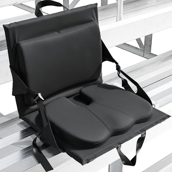 Stadium Seats with Back Support - Adjustable  Chairs with Back and Cushion, Portable, Easy Folding Stadium Seat Cushion with Storage Pocket
