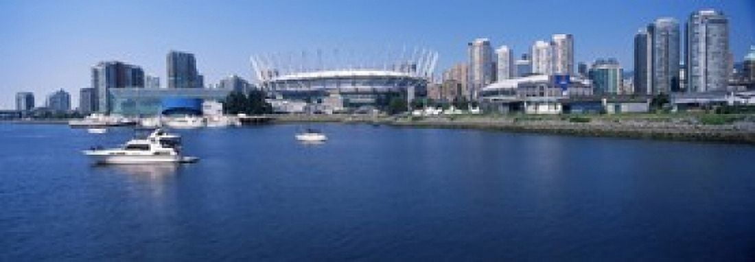Stadium at the waterfront BC Place Stadium Vancouver British Columbia Canada 2013 Canvas Art - Panoramic Images (18 x 7)