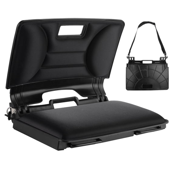 Finew Stadium Chair, Stadium Seats with Back Support, Bleacher Seat with Comfortable Soft Cushion Hook, Convenient and Foldable Stadium Seats