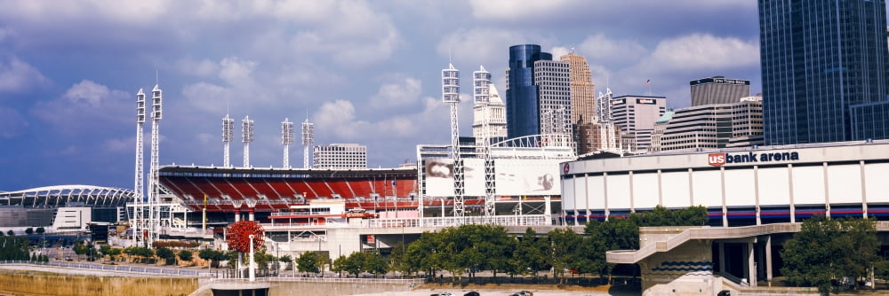 Stadium in a city US Bank Arena Cincinnati Ohio USA Canvas Art - Panoramic Images (12 x 36)