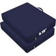 thumbnail image 1 of Stadium seat cushion 3.15 inches thick portable with handle bleacher seat cushion outdoor indoor activities waterproof chair cushion, 1 of 4