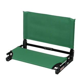 Vintage JOHN DEERE Stadium Bleacher Seat Pad Cushion Zipper 16 x 13 Green  NICE