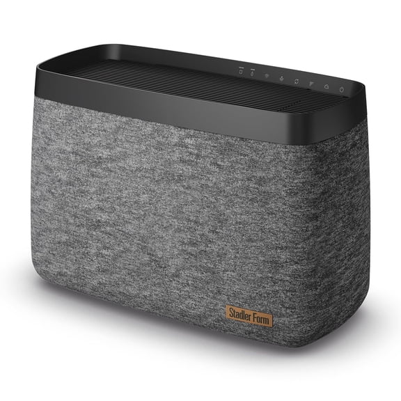 Stadler Form humidifier Karl big, powerful evaporator for rooms up to 1614 sq. ft., quiet, can be controlled with Wi-Fi via app, textile cover, 4 humidification levels, black