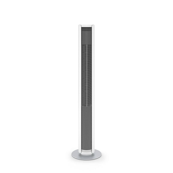 Stadler Form tower fan Peter, energy-efficient and quiet with 29 dB(A), with remote control, swing function, 6 speed levels, 7-hour timer, dimmable LEDs, suitable for the bedroom, white