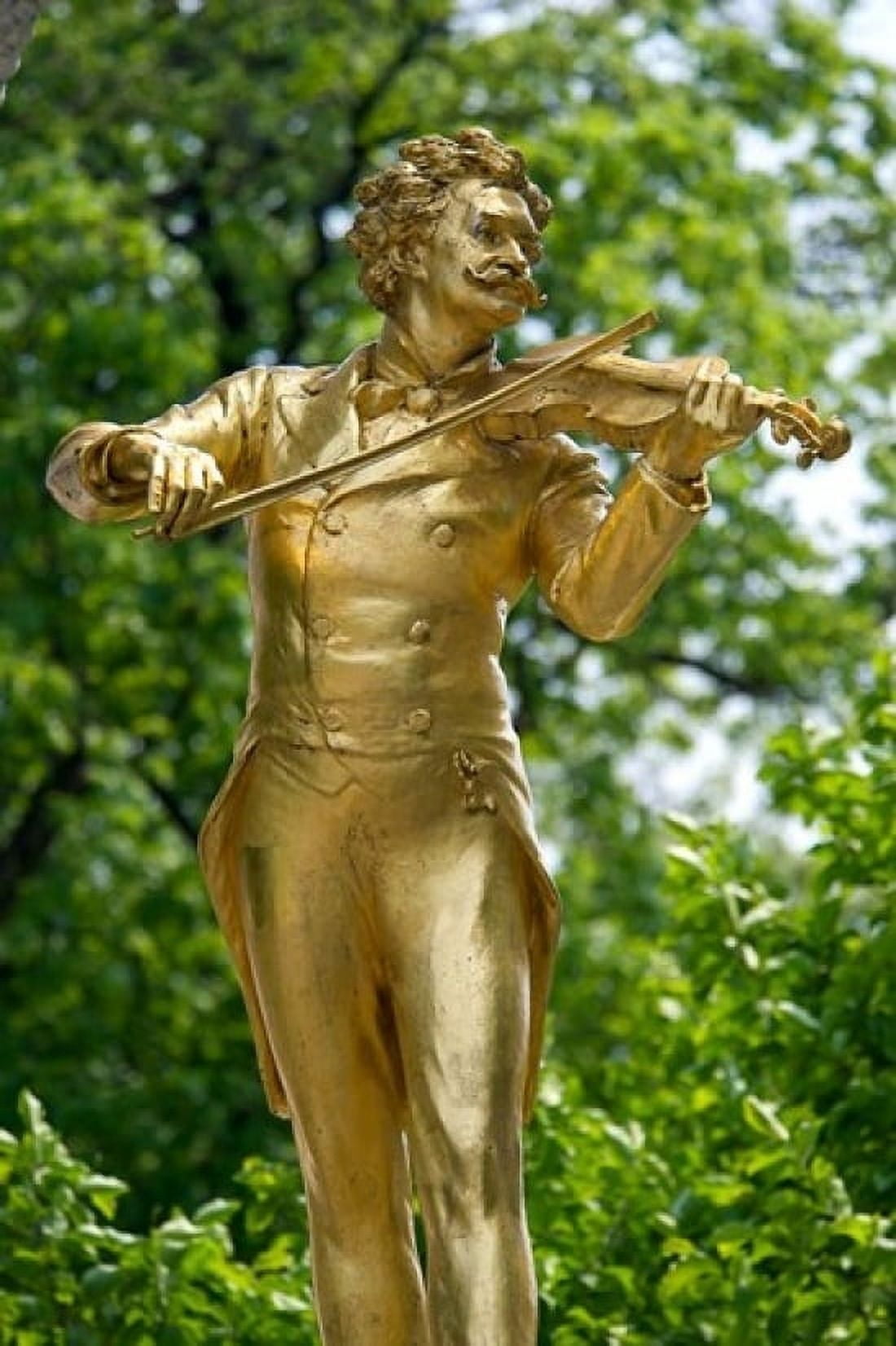 Stadtpark Johann Strauss Monument Canvas Art - Jim Engelbrecht DanitaDelimont (24 x 36)