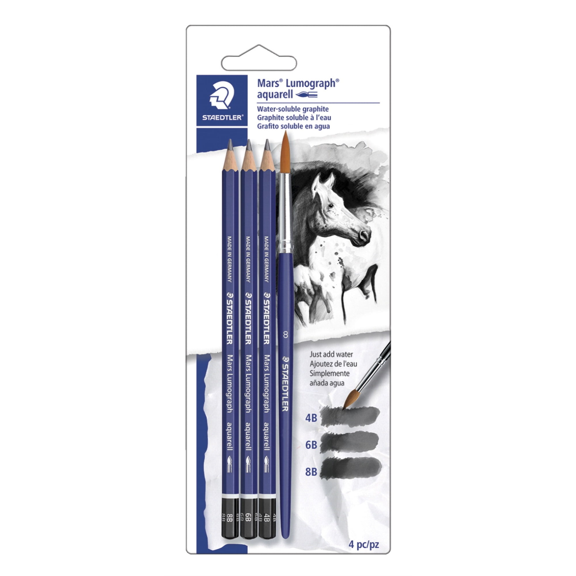 Staedtler 2003070 Lumograph Aquarell Pencil Assortment, Black
