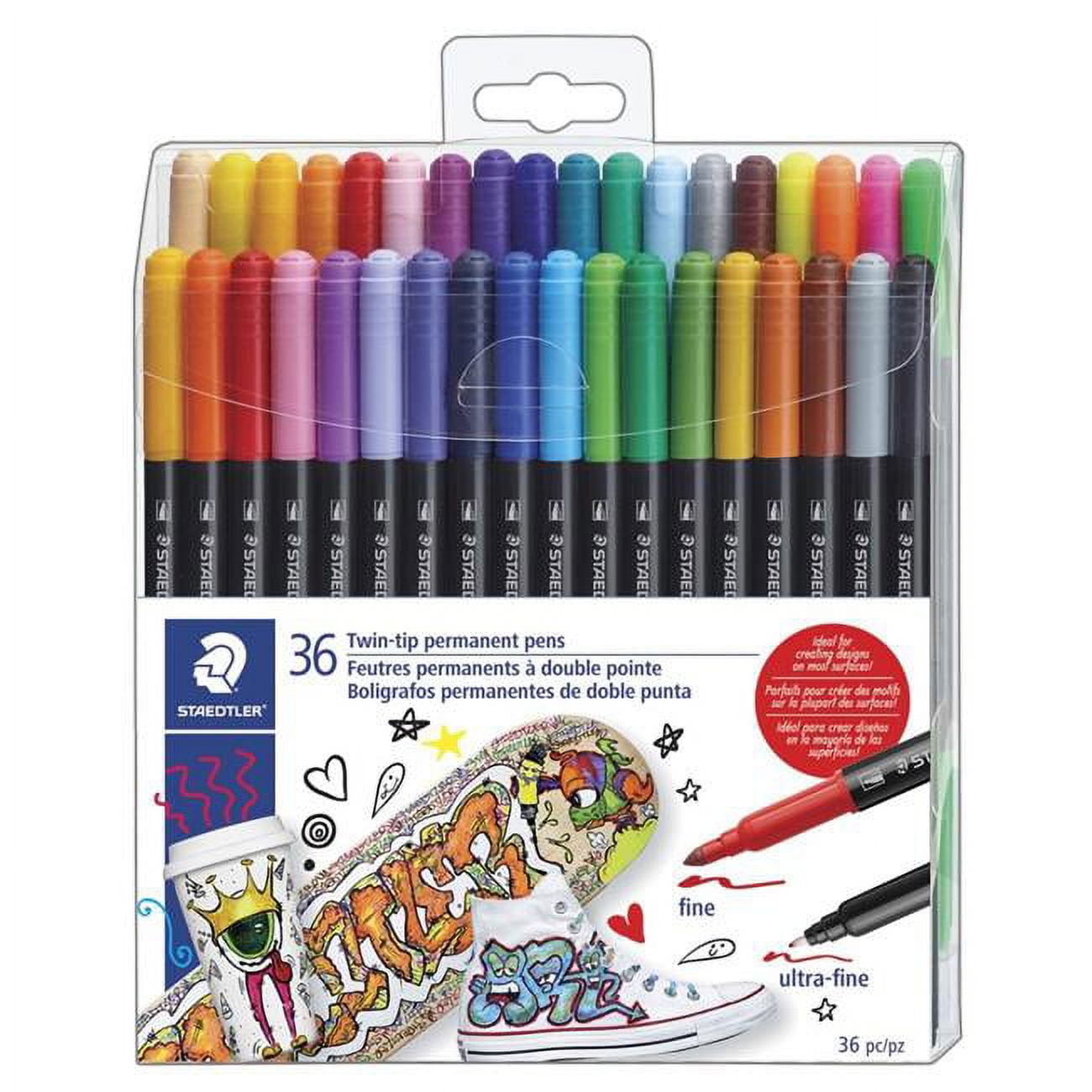 Staedtler Double Ended Permanent Pens - Pack of 36