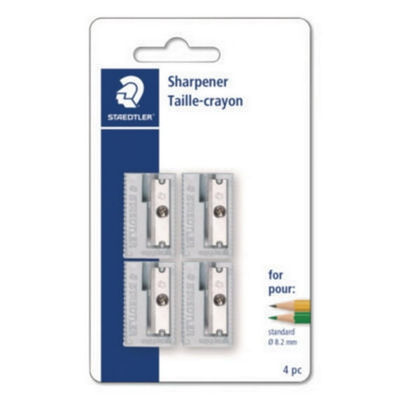 Staedtler® SHARPENER,SINGLE,HOLE,4PK 510581BKA6