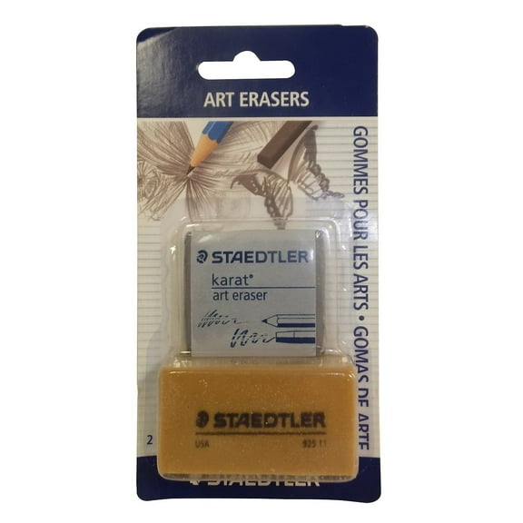 Staedtler Assorted Eraser Assorted Colors 2/Pack (525925 BK2)