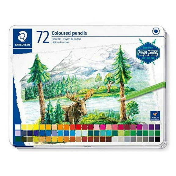Staedtler Colored Pencils 72 Colors Permanent Colored Pencils Design Journey 146C M72