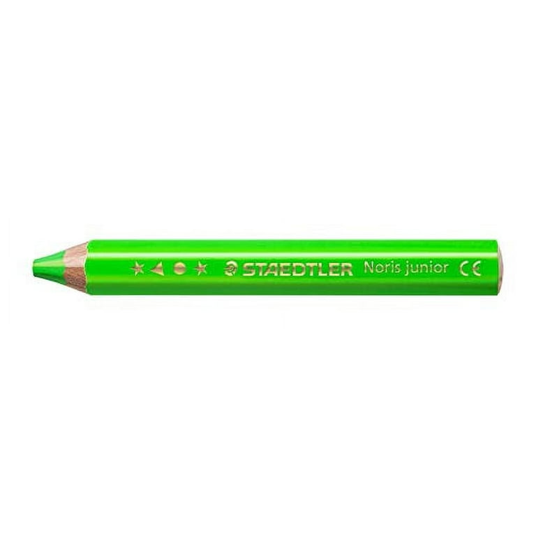 Staedtler Colored Pencils Neon Green 6 Norris Junior Watercolor Pencils  Thick Shaft 140-F56 
