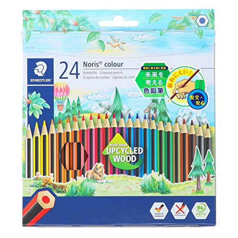  STAEDTLER Luna 24 Colors Coloured Pencil Set with FREE Pencil  Sharpener : Office Products
