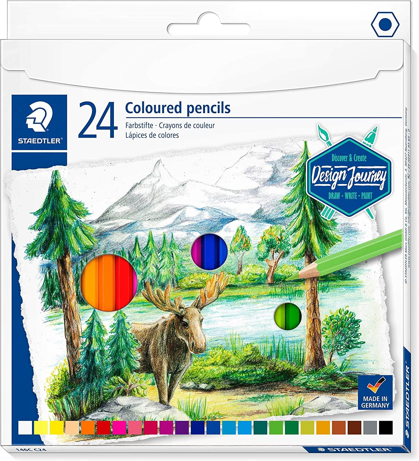 Staedtler Colored Pencils, Premium Art Set, 24 Assorted Colors
