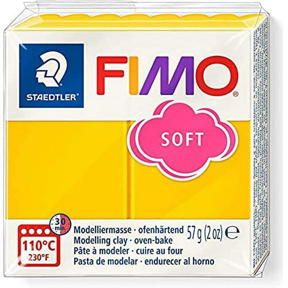 Staedtler FIMO Soft Polymer Clay - -Oven Bake Clay for Jewelry, Sculpting, Crafting, Sunflower 8020-16