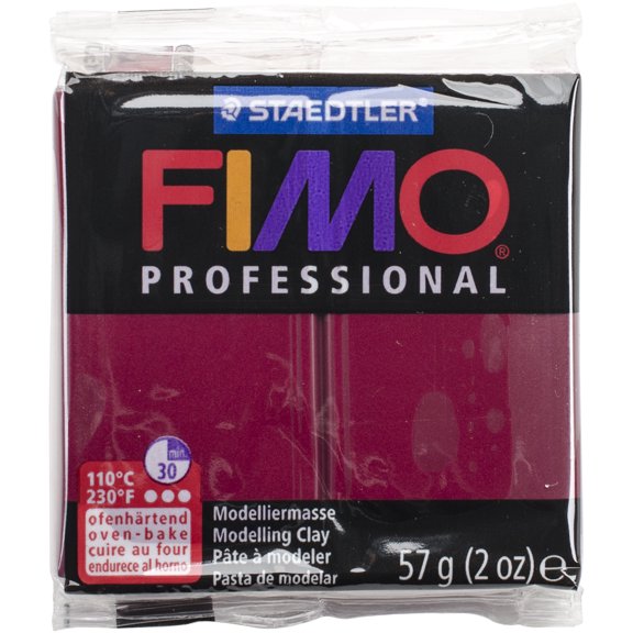 Staedtler Fimo Professional Polymer Clay - Bordeaux, 2 oz
