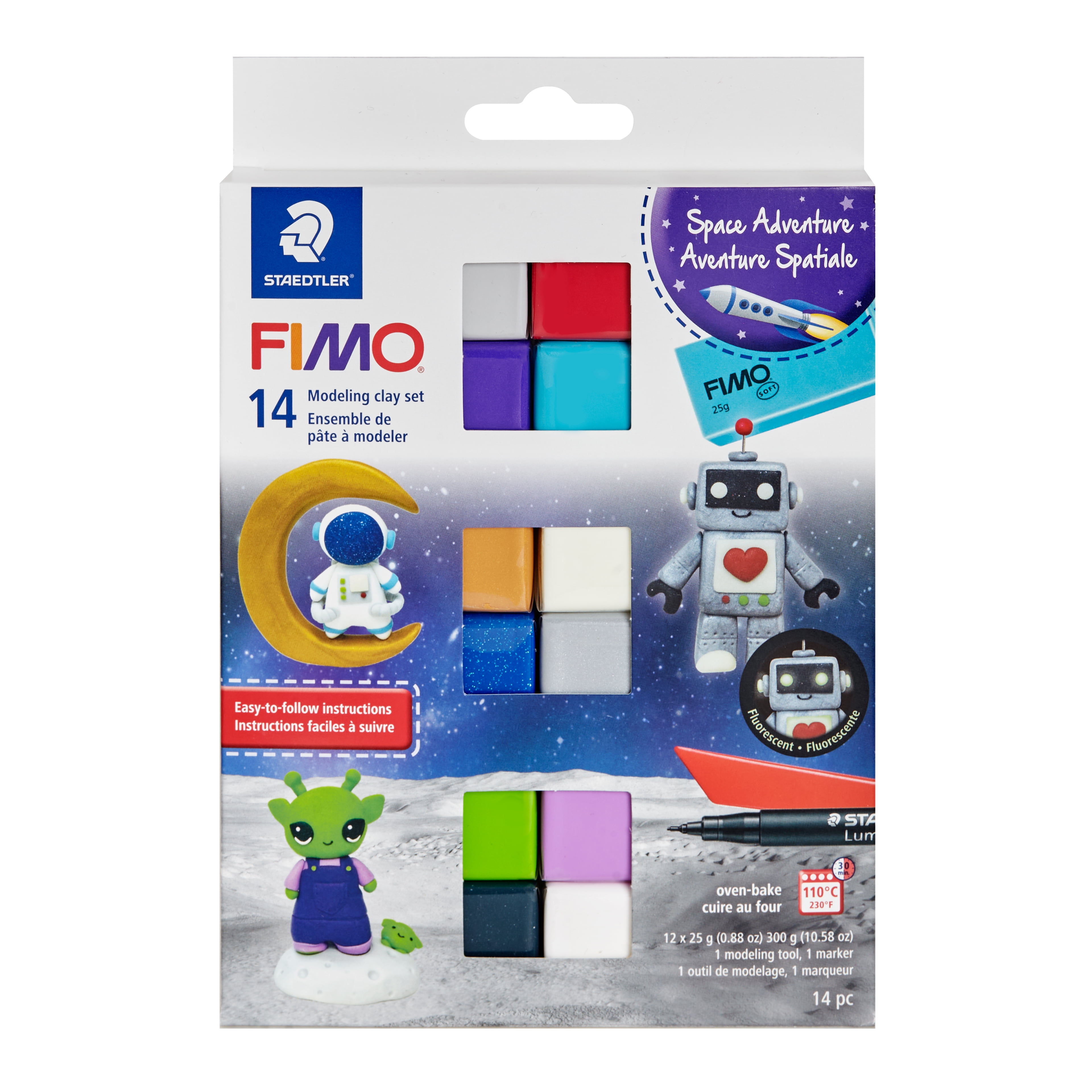 Staedtler Fimo Space Adventure Modeling Clay Set - Walmart.com