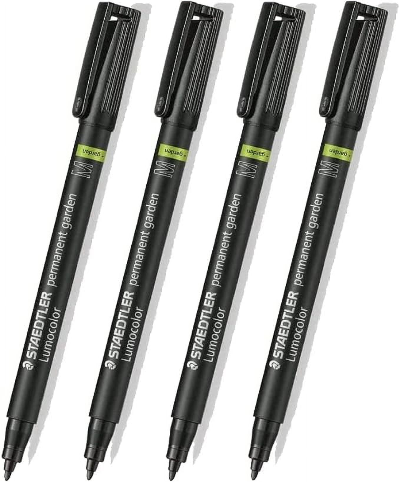 Staedtler Garden Marker Pen - Permanent Outdoor Marker [Pack of 4] UV  Resistant, Plastic Labeling, and Gardening Pen Black Markers Set