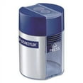 thumbnail image 1 of Staedtler Handheld Manual Double-Hole Plastic Sharpener, 1.57 x 1.65 x 2.2, Blue/Silver, 6/Box (512001BK), 1 of 1