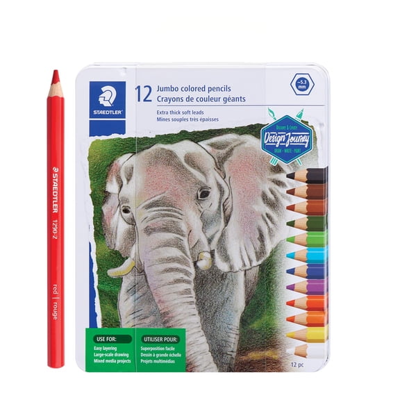 Staedtler Jumbo Color Pencils 12-Color Set