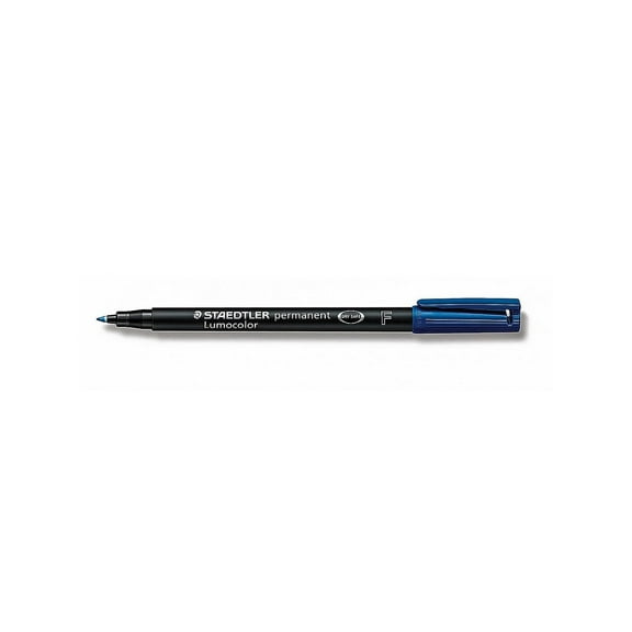 Staedtler Lumocolor AV Marker Blue Fine 10/Pack (15282-PK10)