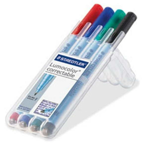 Staedtler  Lumocolor Correctable Marker Pens- 4 Piece
