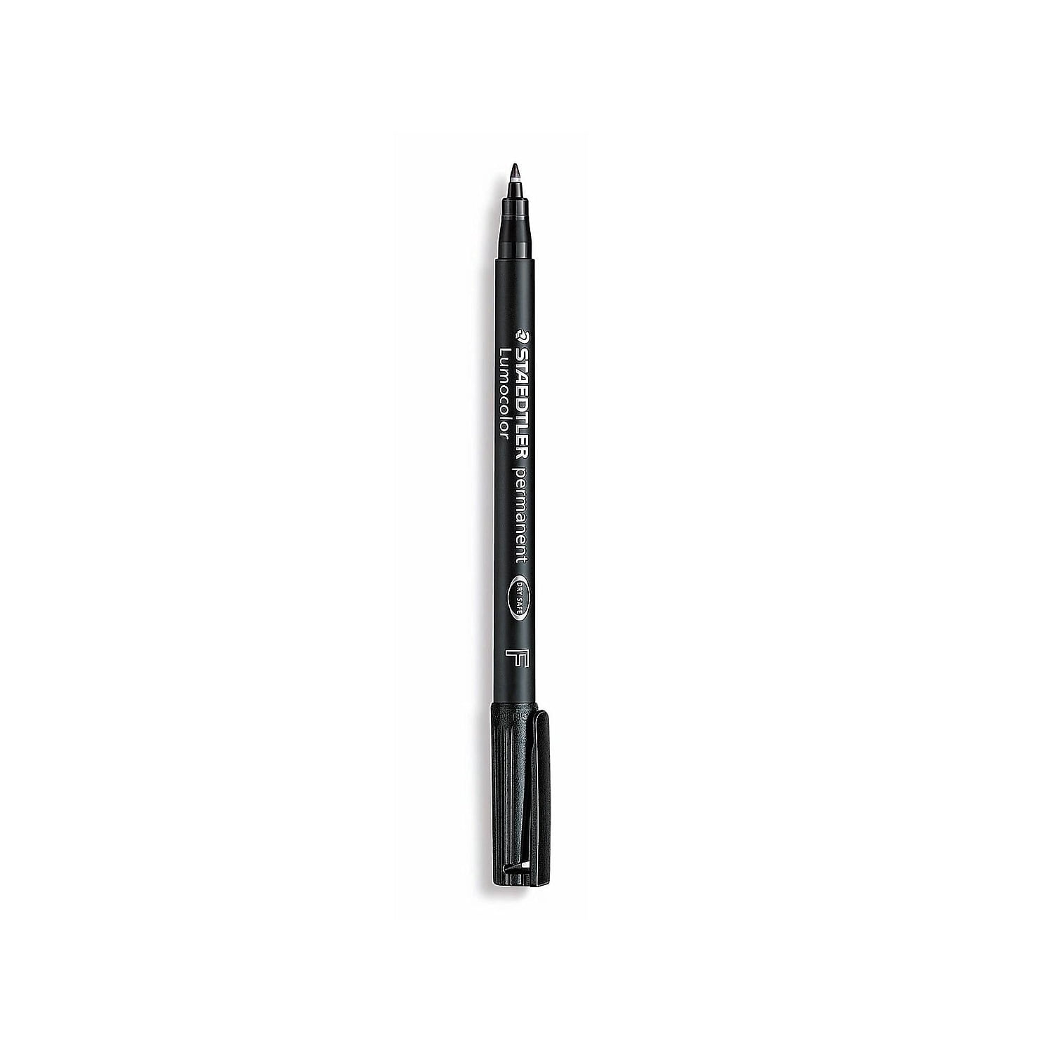 Staedtler Lumocolor Permanent Markers Fine Point Black 10/Pack (55580-PK10)