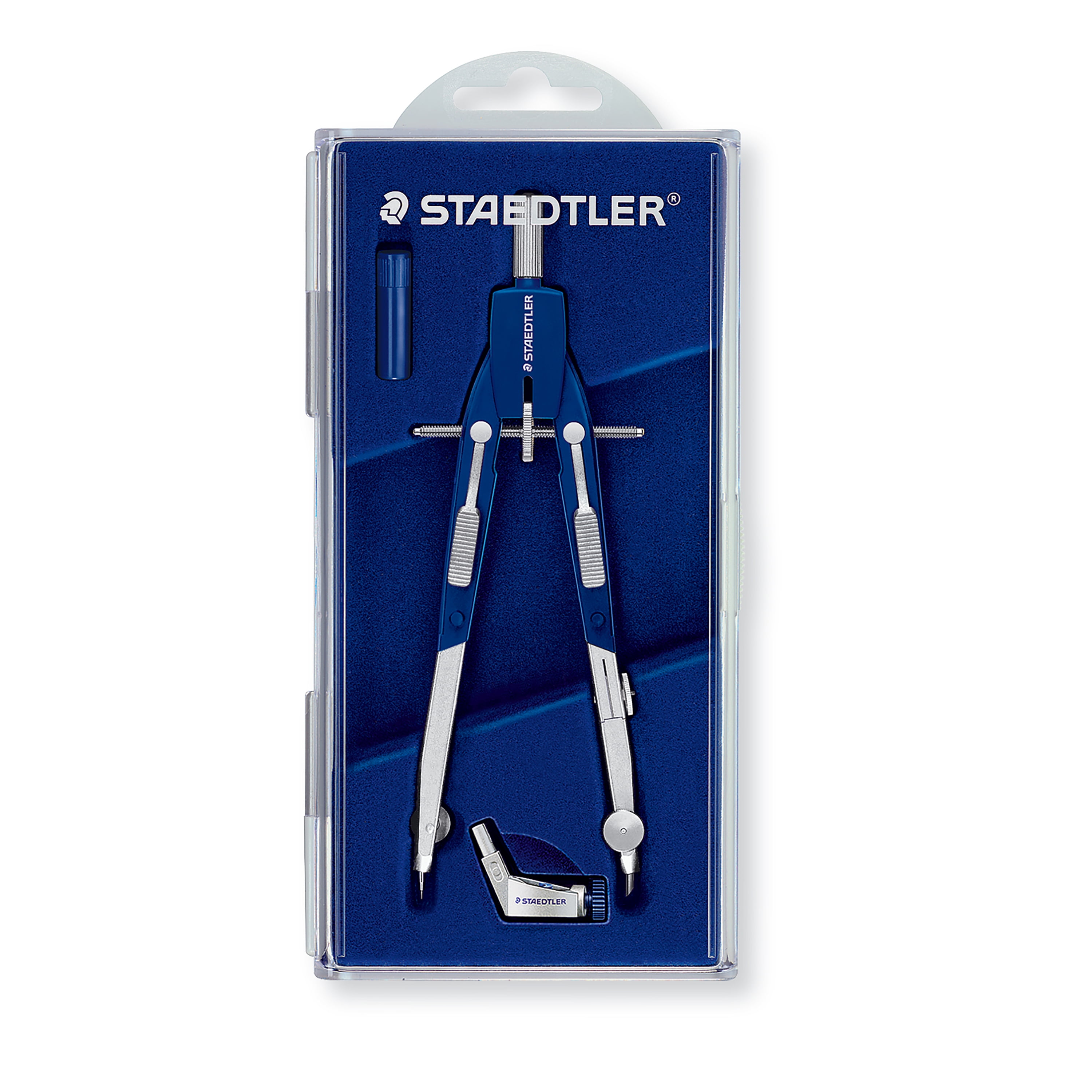 Staedtler Comfort 2 Pc Metal Quick Setting 6" Compass Set, 552 01