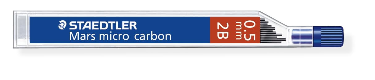 Mars Micro Carbon 250 STAEDTLER 0,5 Mm 2B – Lot De 2 Tubes De 24 Mars Micro Carbon 250 STAEDTLER 0,5 Mm 2B – Lot De 2 Tubes De 24