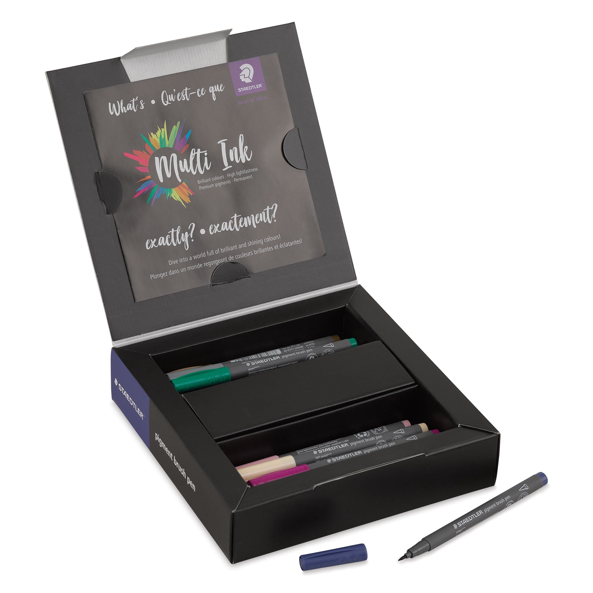 STAEDTLER® Pigment Arts Brush Pens, Assorted Colors, Set of 24