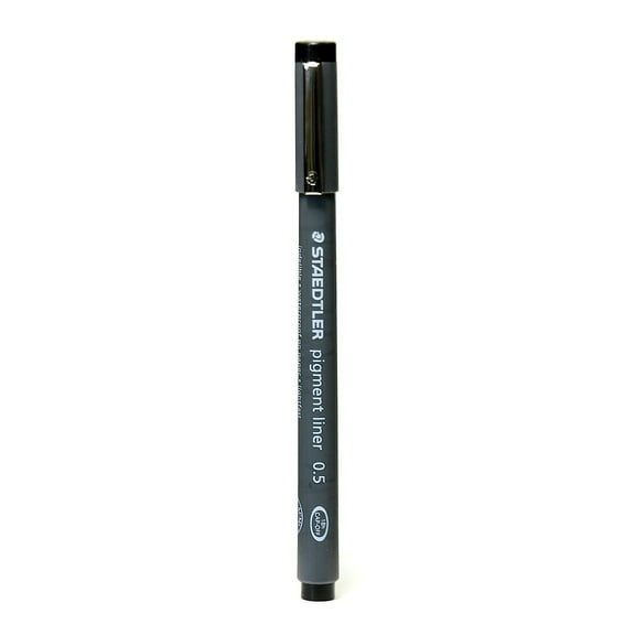 Staedtler Pigment Liner 0.5 mm black [Pack of 5] 60480-PK5