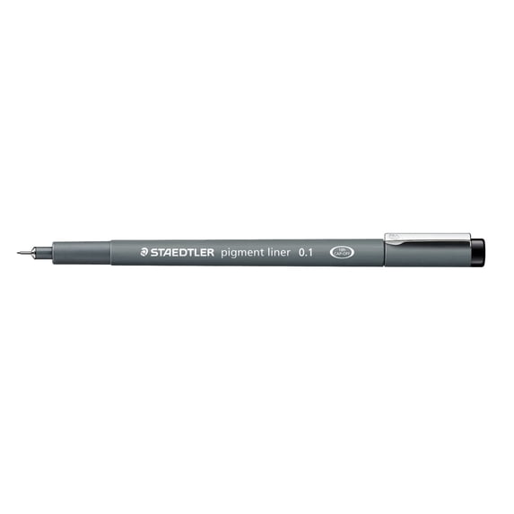 Staedtler Pigment Liner Pen, Black, .1mm