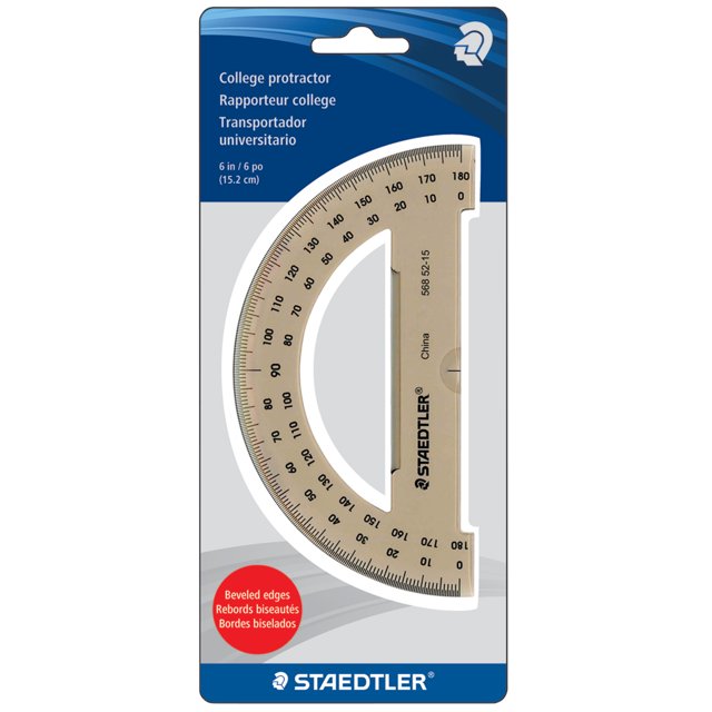 Staedtler Protractor, 6in, 180º