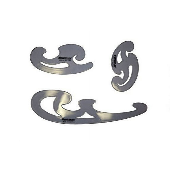 Staedtler Tinted Plastic French Curve Set