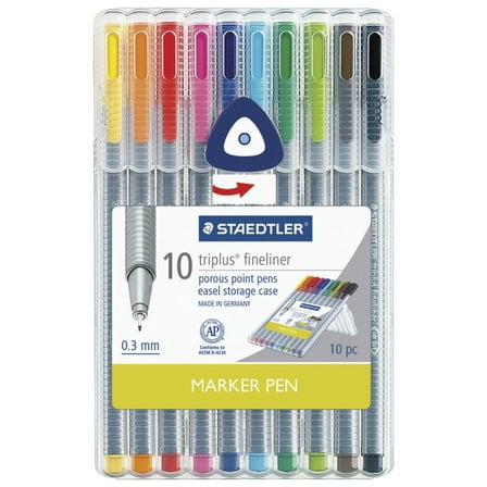 Staedtler Triplus Fineliner Pen Set, 10-Colors