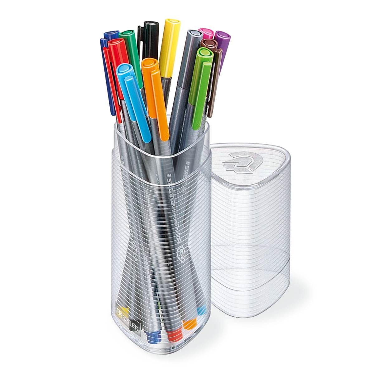 Staedtler Triplus Fineliner Porous Point Pens Fine Point 0.3 mm Gray Barrel  Assorted Ink Colors Pack Of 20 - Office Depot
