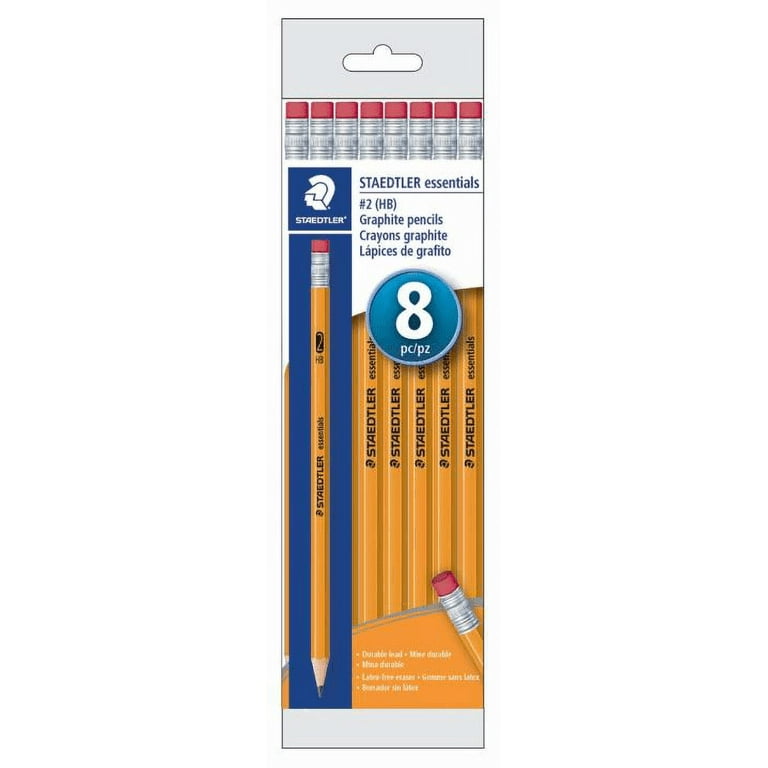 Staedtler Yellow Graphite Pencils Essentials HB #2 - 8 Pack