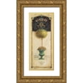 thumbnail image 1 of Staehling, Angela 10x18 Gold Ornate Wood Framed with Double Matting Museum Art Print Titled - Giverny Topiary, 1 of 4