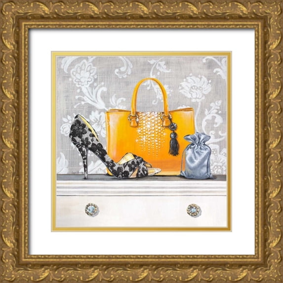 Staehling, Angela 12x12 Gold Ornate Wood Framed with Double Matting Museum Art Print Titled - Fashionably Prepared