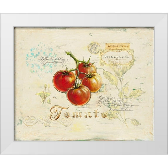 Staehling, Angela 18x15 White Modern Wood Framed Museum Art Print Titled - Tuscan Tomato
