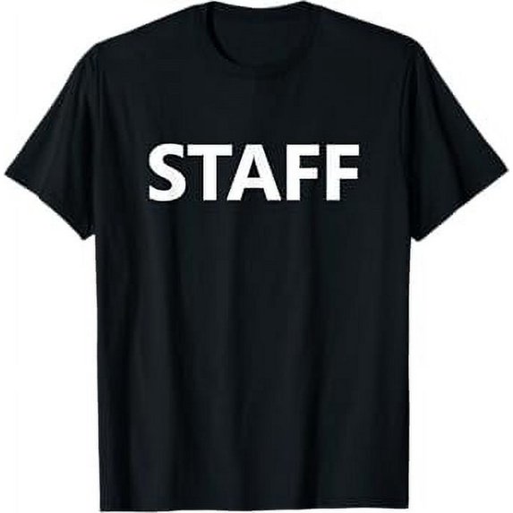 Staff Event Job Worker Employee Uniform (FRONT PRINT ONLY) T-Shirt