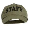 thumbnail image 1 of Staff Letter Embroidered Low Profile Washed Cap - Olive OSFM, 1 of 5
