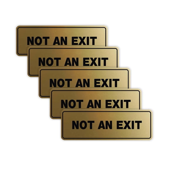 Staff Only Door Wall Sign for Business Office Warehouse, Clear Bold Lettering, Secure Restricted Area Access, Dark Brown 10 Pack